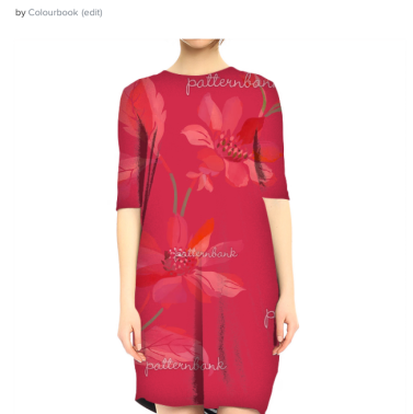 watercolour dahlias_womenswear